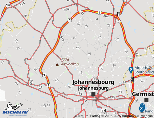 MICHELIN Victory Park Extension 14 map - ViaMichelin