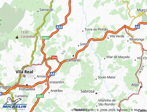 MICHELIN Lamares map - ViaMichelin