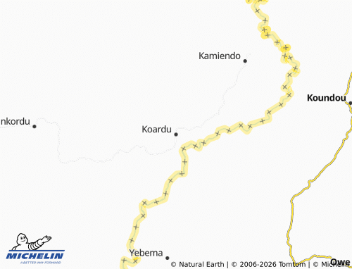 MICHELIN Koardu map - ViaMichelin