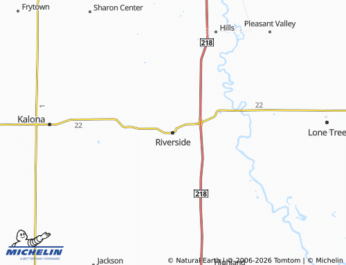 Mappa MICHELIN Riverside - ViaMichelin