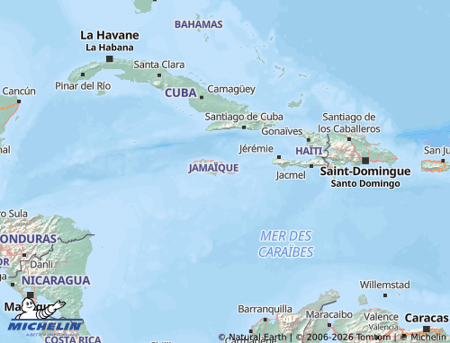 Mapa MICHELIN Jamaica - ViaMichelin