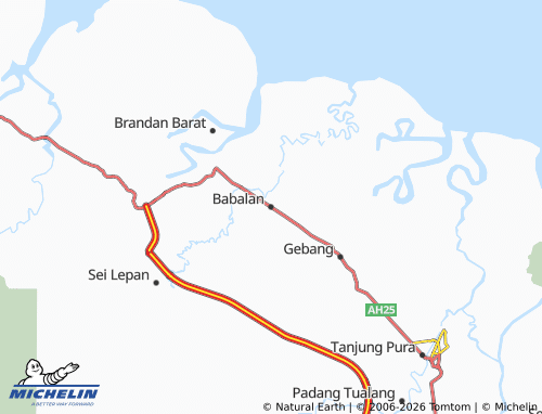 MICHELIN-Landkarte Babalan - ViaMichelin