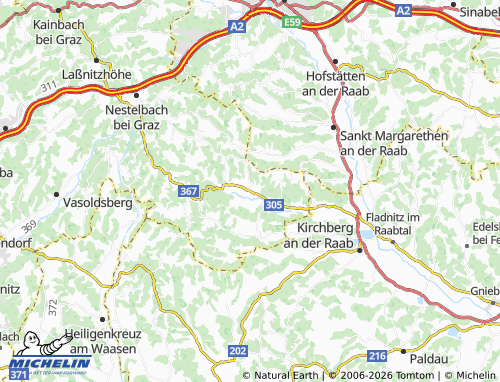 MICHELIN Sankt Marein bei Graz map - ViaMichelin