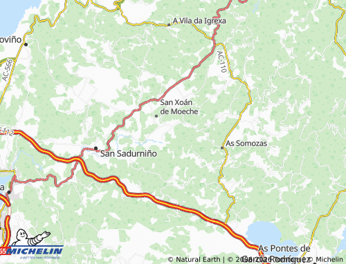 Mapa MICHELIN A Caleira - ViaMichelin