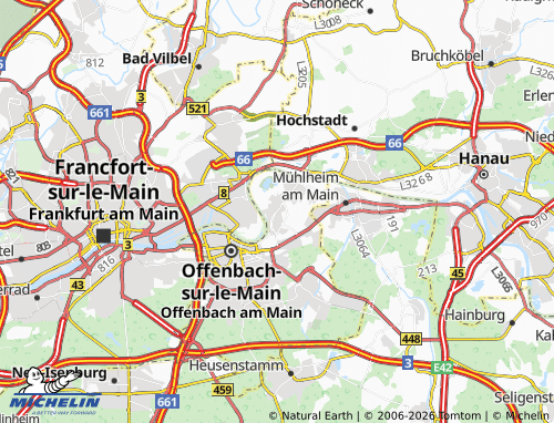 MICHELIN Bürgel map - ViaMichelin