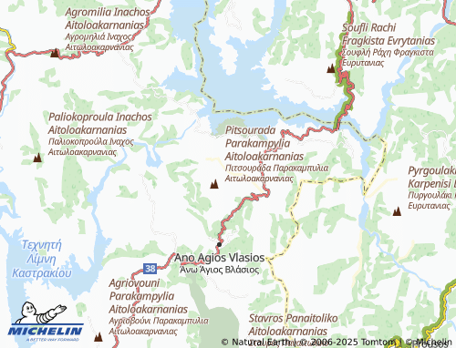 MICHELIN Palaiochoria map - ViaMichelin