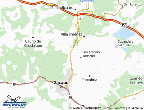 Mapa MICHELIN La Virgen - ViaMichelin