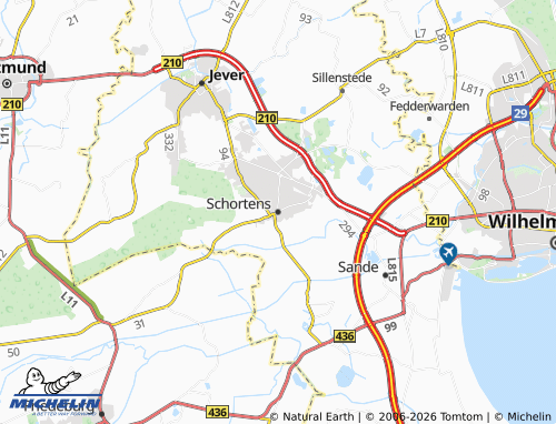 MICHELIN Schortens map - ViaMichelin