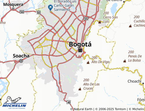 MICHELIN Eduardo Santos map - ViaMichelin