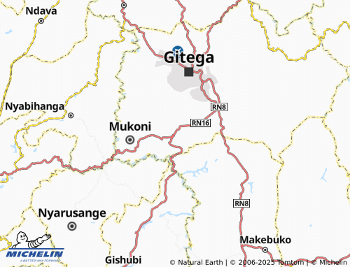 Kaart MICHELIN Kibungere - ViaMichelin