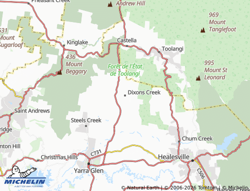 Mapa MICHELIN Dixons Creek - ViaMichelin