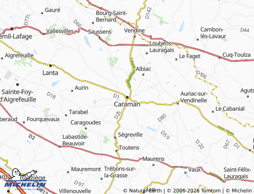 Carte MICHELIN Caraman - ViaMichelin