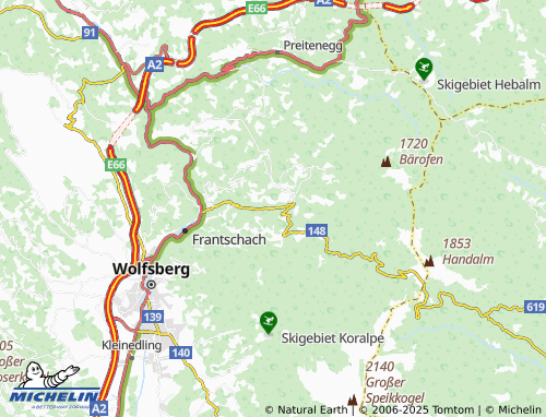 MICHELIN Frass map - ViaMichelin