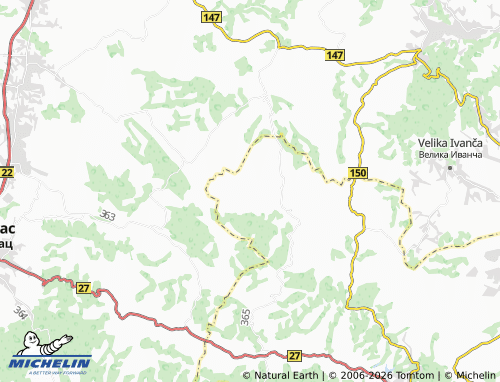 Carte MICHELIN Tulež - ViaMichelin