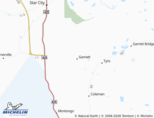 Carte MICHELIN Garnett - ViaMichelin
