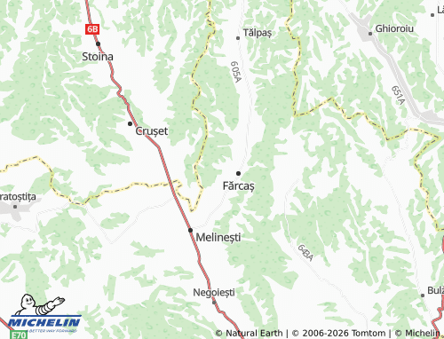 MICHELIN Plopu Amărăști map - ViaMichelin
