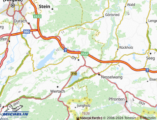 Mappa MICHELIN Oy-Mittelberg - ViaMichelin