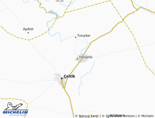 MICHELIN Honamlı map - ViaMichelin