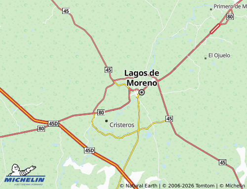 MICHELIN-Landkarte Colinas del Valle - ViaMichelin