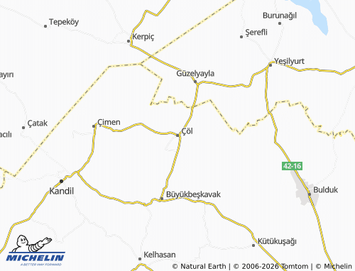 Mappa MICHELIN Çöl - ViaMichelin