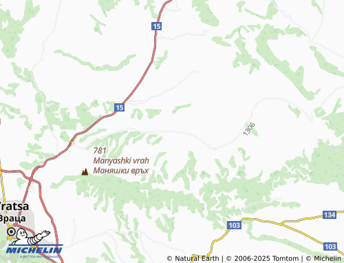 MICHELIN Gorno Peshtene map - ViaMichelin