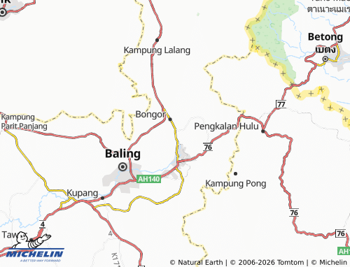 MICHELIN-Landkarte Kampung Bongor - ViaMichelin