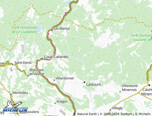 MICHELIN Mas-Cabardès map - ViaMichelin