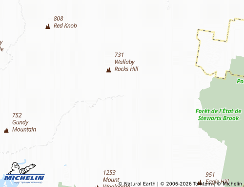 Mapa MICHELIN Moonan Flat - ViaMichelin