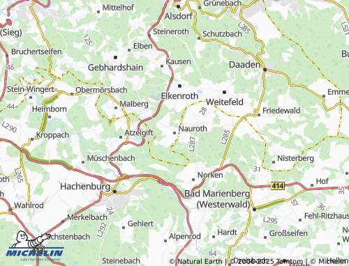 MICHELIN Nauroth map - ViaMichelin