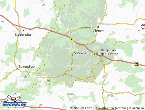 MICHELIN Schnega map - ViaMichelin