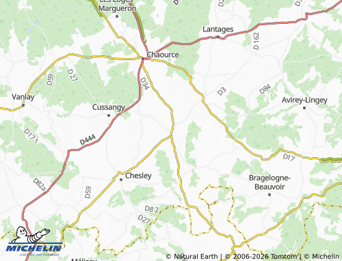 MICHELIN Maisons-lès-Chaource map - ViaMichelin