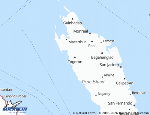 MICHELIN Togoron map - ViaMichelin