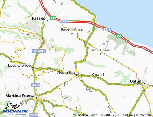 MICHELIN Caranna map - ViaMichelin