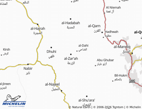 MICHELIN-Landkarte al-Zar'ah - ViaMichelin