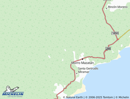 MICHELIN San Vicente Mazatán map - ViaMichelin