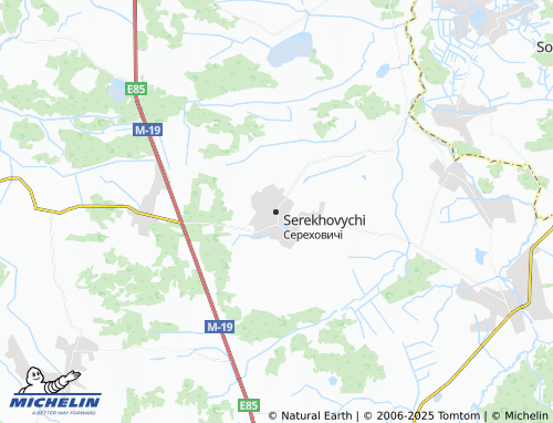 MICHELIN Serekhovychi map - ViaMichelin