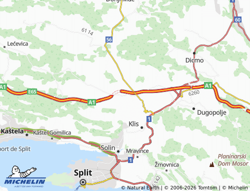 MICHELIN-Landkarte Konjsko - ViaMichelin