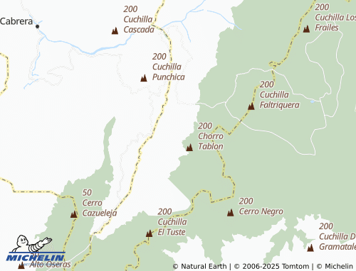 MICHELIN Nueva Granada Rural map - ViaMichelin