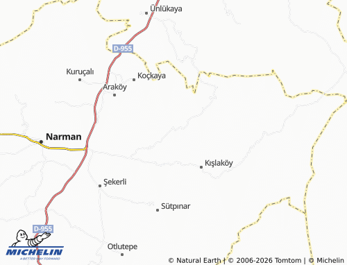 MICHELIN Serinsu map - ViaMichelin