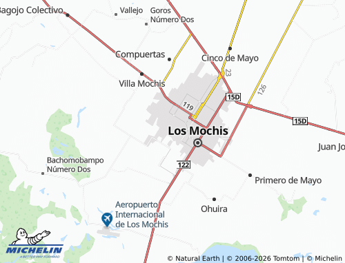 MICHELIN-Landkarte Colonia Zafiro - ViaMichelin