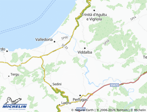 Carte MICHELIN Santa Maria Coghinas - ViaMichelin