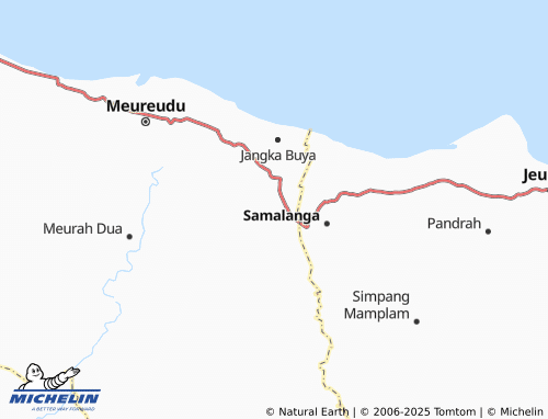 MICHELIN Meunasah Paku map - ViaMichelin