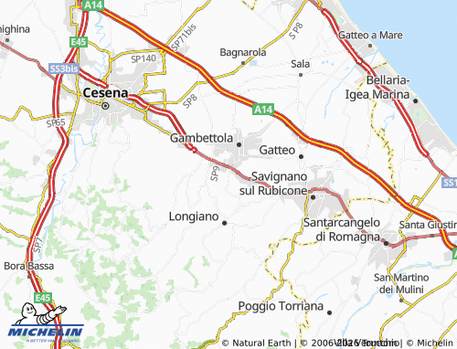 Mappa MICHELIN Budrio - ViaMichelin