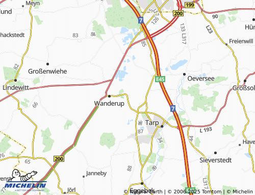 MICHELIN Wanderupfeld map - ViaMichelin
