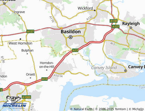 MICHELIN Fobbing map - ViaMichelin