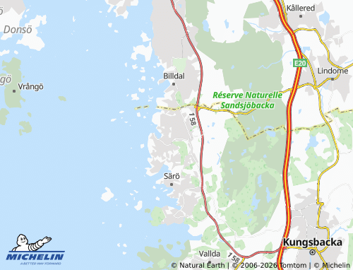 Carte MICHELIN Kullavik - ViaMichelin
