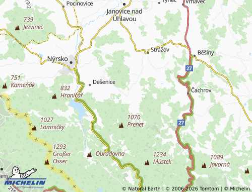 Mappa MICHELIN Děpoltice - ViaMichelin