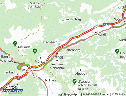 MICHELIN Rattenberg map - ViaMichelin