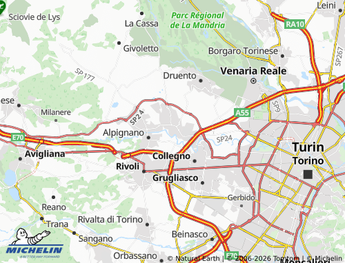 Mapa MICHELIN Pianezza - ViaMichelin