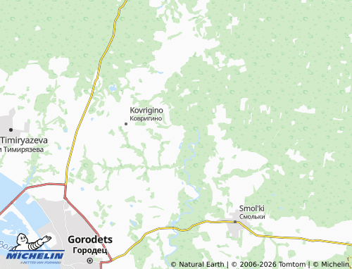 MICHELIN-Landkarte Koskovo - ViaMichelin